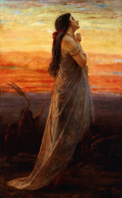 エフタの嘆きの娘、1871 作： George Elgar Hicks