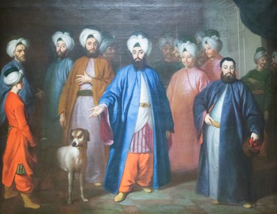 Mehmed Said Efendi と従者たち 作： George Engelhardt Schroeder