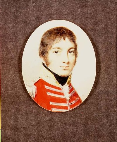 ウィルトシャー州民兵大佐J.Houltonのミニチュア 1801年頃 作： George Engleheart