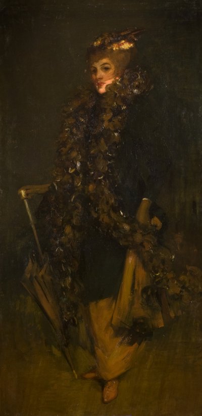 羽毛製の襟巻 作： George F. Henry