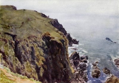Caerthilian Cove（カラーリトグラフ 作： George Franck Nicholls