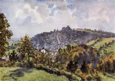 ローンセストン、秋の朝（カラーリトグラフ 作： George Franck Nicholls