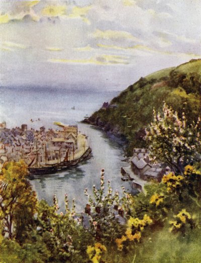 Looe（カラーリトグラフ 作： George Franck Nicholls