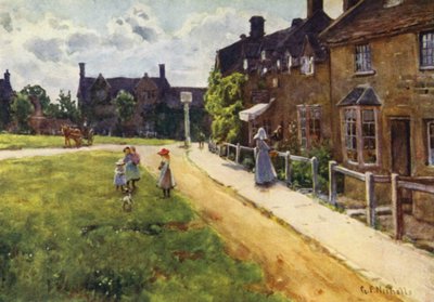 村の緑、ブロードウェイ 作： George Franck Nicholls