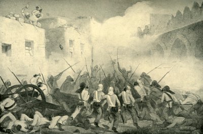 ニコルソンはデリー通りを介して攻撃をリード、1857、1901。 作： George Francklin Atkinson