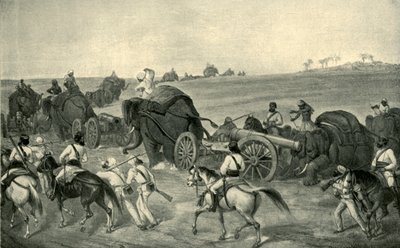 デリーへの包囲列車の前進、1857年、1901年。 作： George Francklin Atkinson