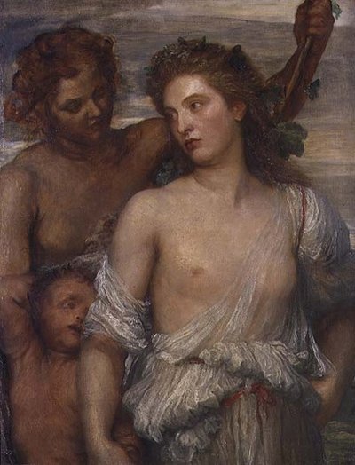 A Bacchante（油彩・キャンバス） 作： George Frederic Watts