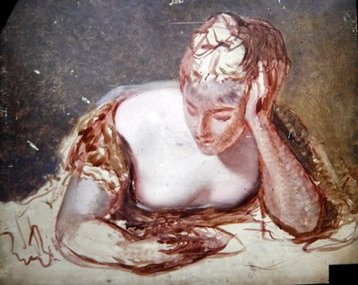 読書する少女」1850年頃（板に油彩） 作： George Frederic Watts