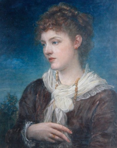 カリオペ・コロニオの肖像」1880年頃（油彩・キャンバス） 作： George Frederic Watts