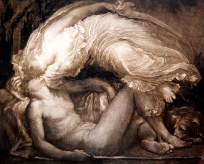 エンディミオン、フランク・ショートの刻印 作： George Frederick (after) Watts