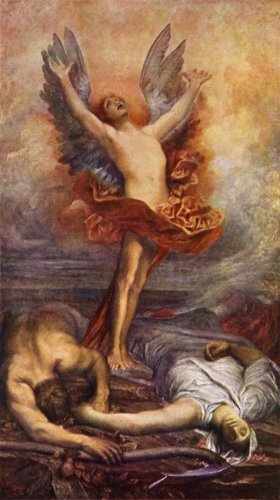 愛の凱旋（カラーリトグラフ 作： George Frederick (after) Watts
