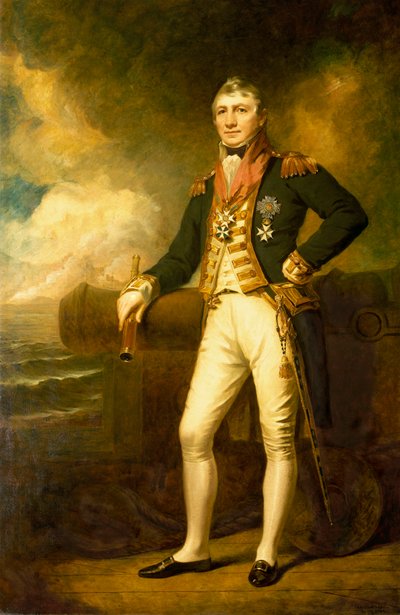 デイヴィッド・ミルン提督（1763-1845） 作： George Frederick Clarke