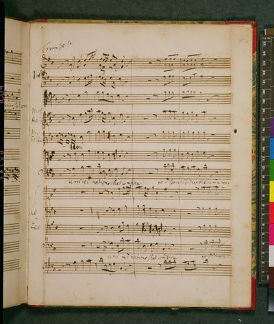 アン女王のためのヘンデルの誕生日のオードのためのオリジナルスコア 作： George Frederick Handel