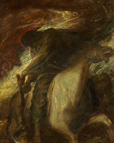 死と淡い馬、1878年頃（キャンバスに油彩） 作： George Frederick Watts