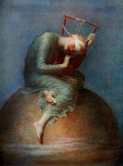 希望、1886年、1912年。 作： George Frederick Watts