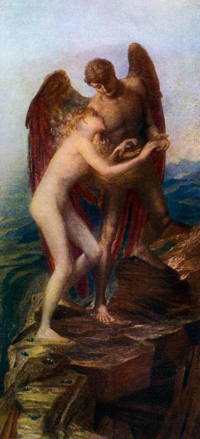 愛と人生、1893年、1912年。 作： George Frederick Watts