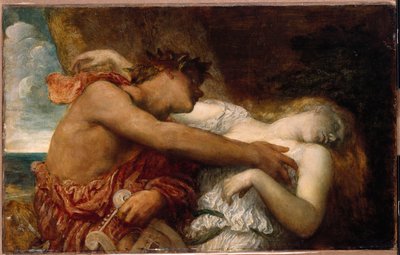 オルフェウスとエウリュディケ、1870年頃 作： George Frederick Watts