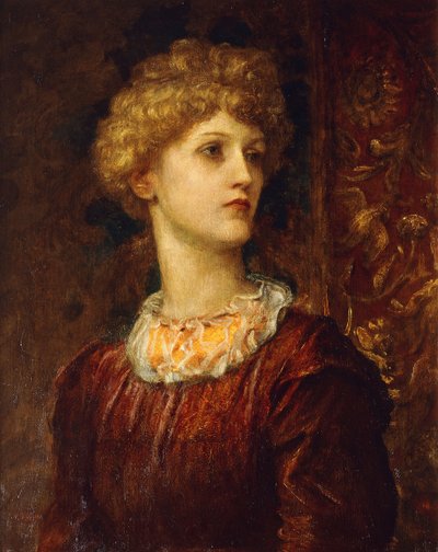 ドロシー・デーンの肖像、バストの長さ、 作： George Frederick Watts