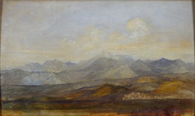 ピサのカララ山脈、1845-1846 作： George Frederick Watts