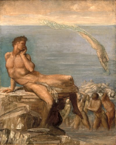 ギリシャの詩の天才、1878 作： George Frederick Watts