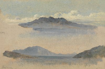 コス島（紙に油彩） 作： George Frederick Watts