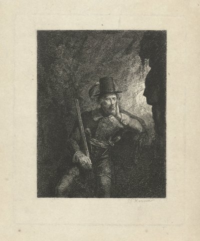洞窟の武装強盗 作： George Gillis Haanen