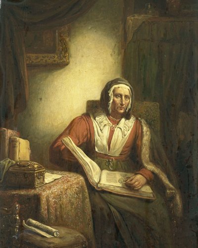 老婦人読書 作： George Gillis Haanen