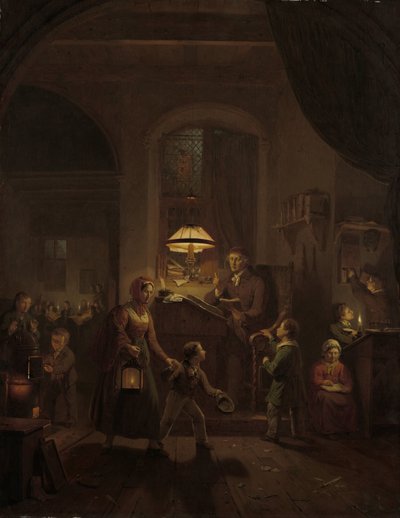 夜の学校 作： George Gillis Haanen