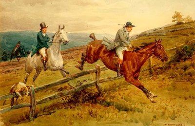 ハンティング（水彩・紙） 作： George Goodwin Jnr Kilburne
