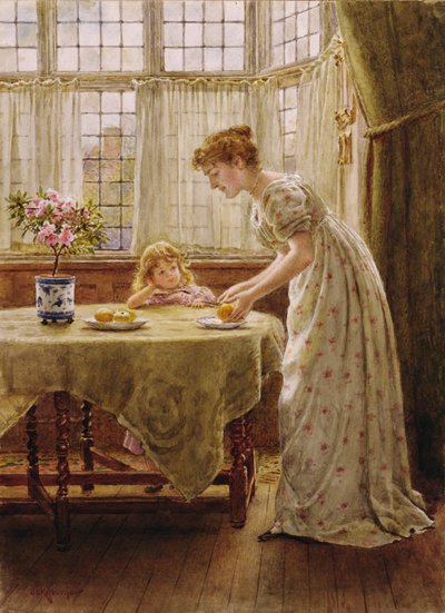 午後のごちそう（紙にトイレ） 作： George Goodwin Kilburne