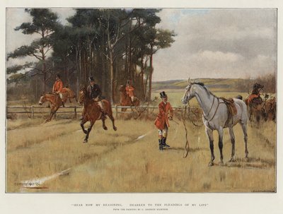 今私の推理を聞いて、私の唇の訴えを聞いてください 作： George Goodwin Kilburne