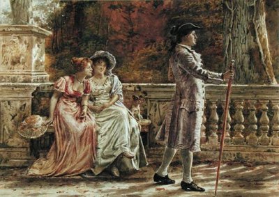 Making an Impression」（鉛筆、水彩、紙 作： George Goodwin Kilburne