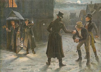 ウォッチマンのスノーボール：トムとジェリーの時代のクリスマス戯曲 作： George Goodwin Kilburne