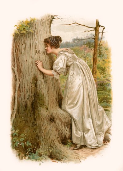 テニスンのオリビア 作： George Goodwin Kilburne