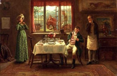 出発の様子 作： George Goodwin Kilburne