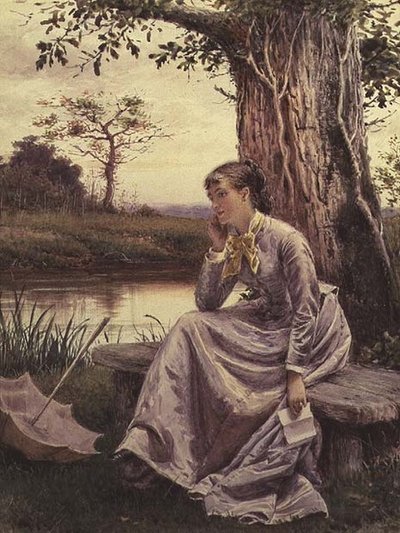 ザ・レター 作： George Goodwin Kilburne