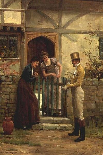 ザ・ビジター 作： George Goodwin Kilburne