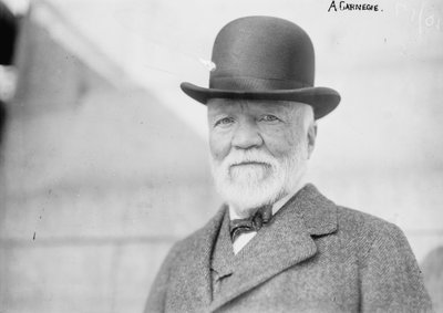アンドリュー・カーネギーがヨーロッパから戻ってニューヨークに 作： George Grantham   Bain News Service Bain