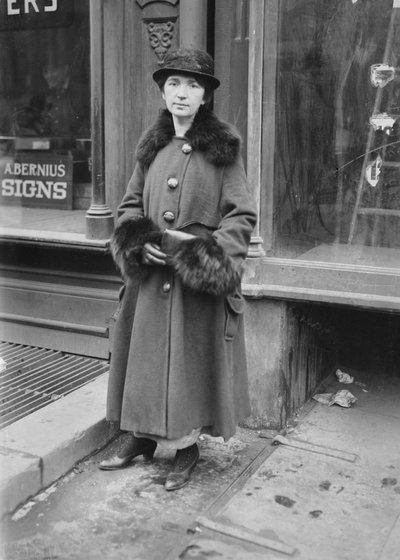 マーガレットサンガー、1917年に最初の避妊クリニックを運営して州の刑法に違反した罪 作： George Grantham Bain