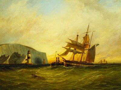 針を離れて、ワイト島 作： George Gregory