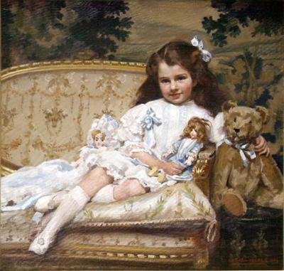 マジョリー・コーエン（5歳）の肖像 作： George Hall Neale