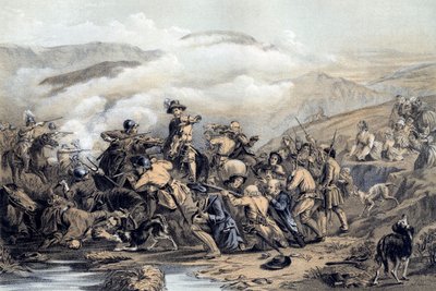 ドラムクログの戦い、1679年19世紀。 作： George Harvey