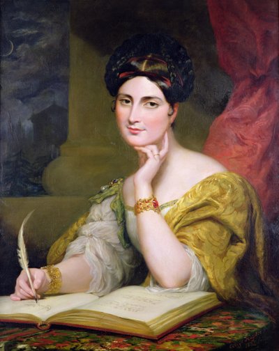 キャロライン・ノートン名誉夫人の肖像 作： George Hayter