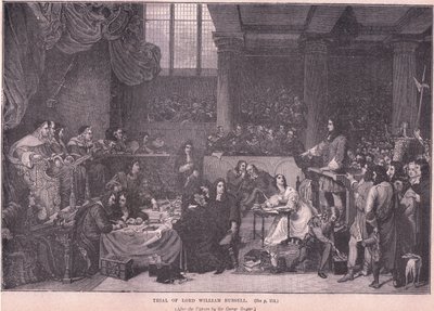 ウィリアム・ラッセル卿の裁判 作： George Hayter