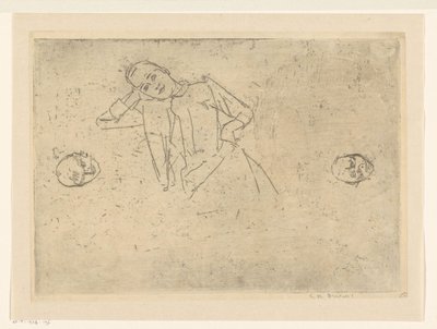 研究着席女性 作： George Hendrik Breitner (signed by artist)