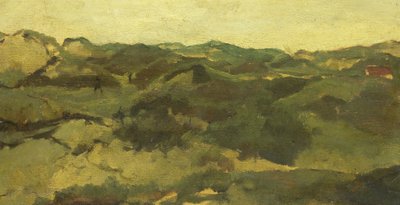 おそらくドレンテにあると思われるヒースの風景 作： George Hendrik Breitner