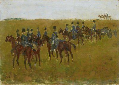 機動中の大砲 作： George Hendrik Breitner