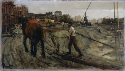 建築現場 作： George Hendrik Breitner