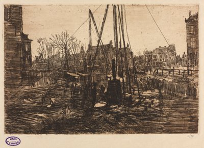 建築現場、アムステルダム 作： George Hendrik Breitner