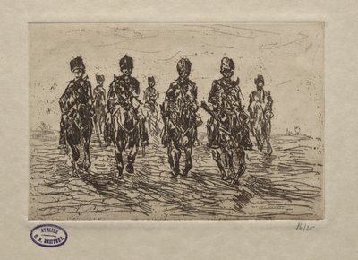 騎兵シーン 作： George Hendrik Breitner